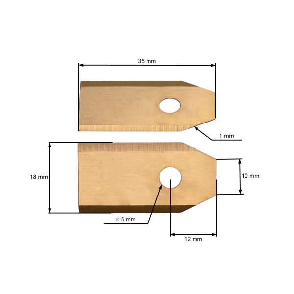 Zestaw 30 szt. noży tnących 3,5 cm (1,4") do kosiarek automatycznych Husqvarna McCulloch Flymo Gardena (OEM 577864603 535138702 535138703 577864401 577864402)