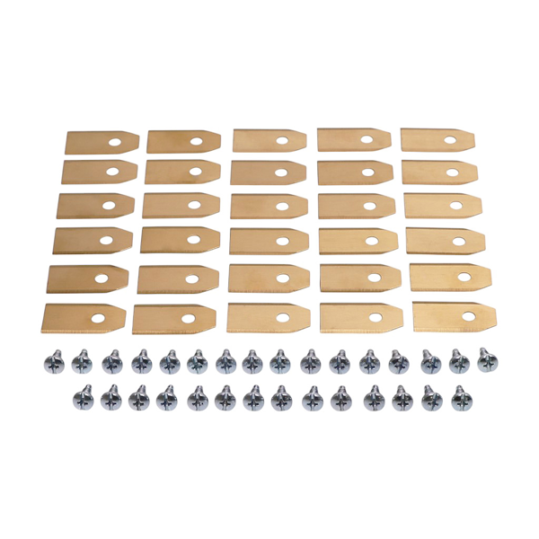 Zestaw 30 szt. noży tnących 3,5 cm (1,4") do kosiarek automatycznych Husqvarna McCulloch Flymo Gardena (OEM 577864603 535138702 535138703 577864401 577864402)