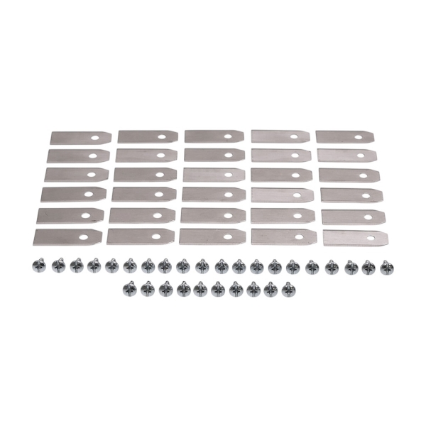 Zestaw 30 szt. noży tnących 4,3 cm (1,7") do kosiarek automatycznych Husqvarna McCulloch Flymo Gardena (OEM 577864603 535138702 535138703 577864401 577864402)