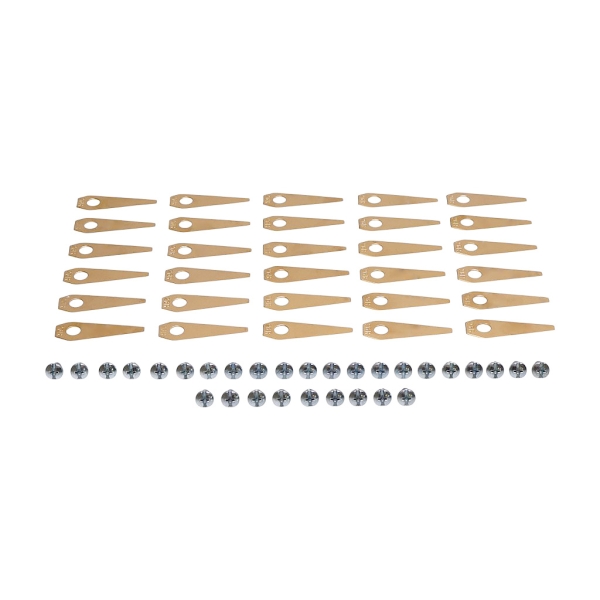 Zestaw 30 szt. noży tnących 4,9 cm (2") do kosiarek automatycznych Bosch Indego 350 Indego 350 Connect Indego 1100 Connect (OEM F016800321)