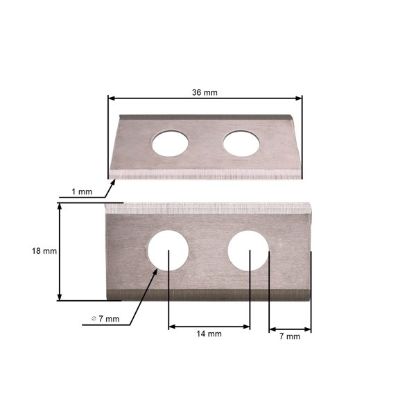 Zestaw 9 szt. noży tnących 3,6 cm (1,4") do kosiarek automatycznych Worx Nac Tytan Nac RLM1500, RLM1500-NG, RLM1500 G2-NG
