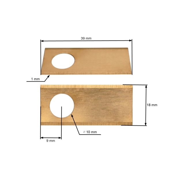 Zestaw 9 szt. noży tnących 3,9 cm (1,5") do kosiarek robotycznych Honda Miimo 310 Miimo 520 Miimo HRM 500 HRM Miimo 3000 (OEM 06511VP7310 72511-VP7-030)
