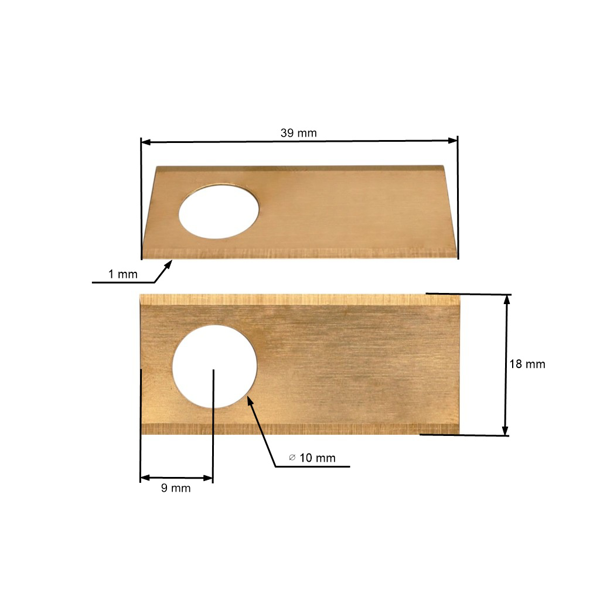 Zestaw 9 szt. noży tnących 3,9 cm (1,5") do kosiarek robotycznych Honda Miimo 310 Miimo 520 Miimo HRM 500 HRM Miimo 3000 (OEM 06511VP7310 72511-VP7-030)