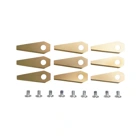 Zestaw 9 szt. noży tnących 4,9 cm (2") do kosiarek automatycznych Bosch Indego 350 Indego 350 Connect Indego 1100 Connect (OEM F016800321)