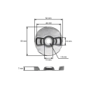 Zestaw naprawczy rozrusznika do silników Honda GX120 GX160 GX200 Moc 5,5 KM - 6,5 KM