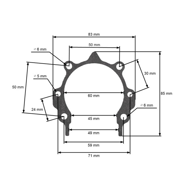 Zestaw uszczelek do kos spalinowych chińskich i kos spalinowych z marketów hobbystycznych o pojemności silnika od 43cc do 52cc