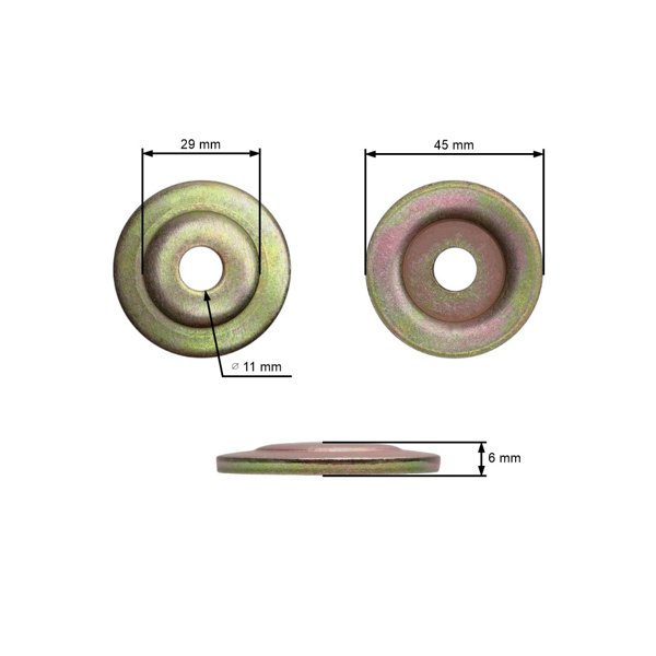 Zestaw zabieraka do noża koszącego i podkładki oporowej do chińskich kos i wykaszarek z rynków hobbystycznych