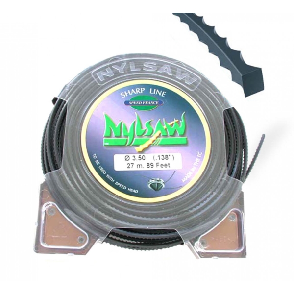 Żyłka do kosy tnącego 4,5 mm Długość opakowania 16 m Profil nylsaw do kos i podkaszarki
