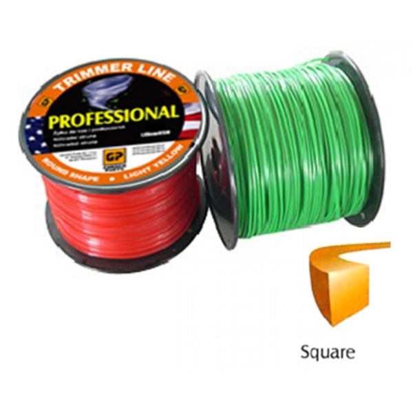 Żyłka do kosy tnącej 2,65 mm Długość opakowania 324 m Profil kwadratowy do kos i podkaszarki